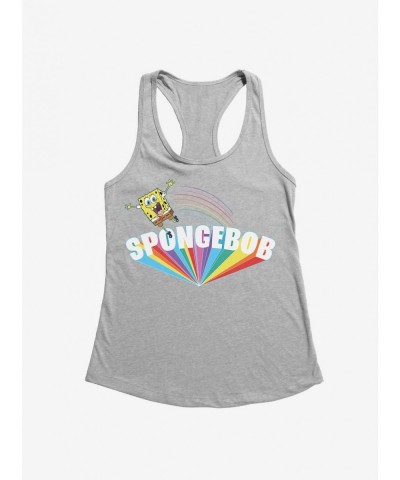 Trendy SpongeBob SquarePants Big Font Rainbow Girls Tank $5.98 Tanks