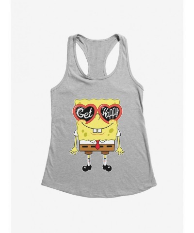 Premium SpongeBob SquarePants Get Happy Girls Tank $8.37 Tanks