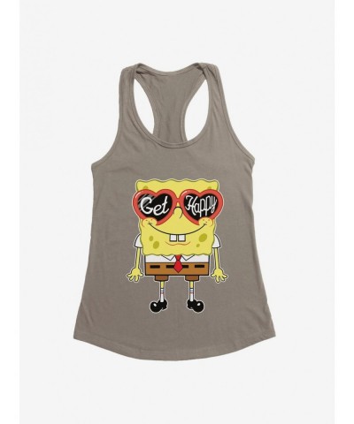 Premium SpongeBob SquarePants Get Happy Girls Tank $8.37 Tanks