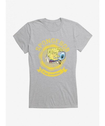 Clearance SpongeBob SquarePants I Spy Something Girls T-Shirt $7.17 T-Shirts