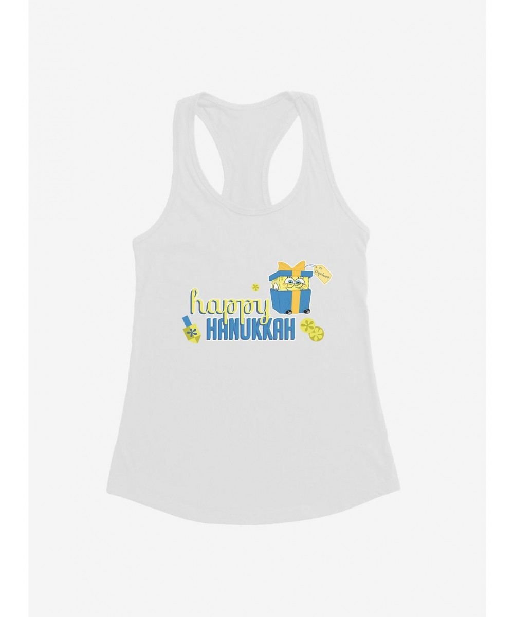 Cheap Sale SpongeBob SquarePants Happy Hanukkah Girls Tank $8.76 Tanks