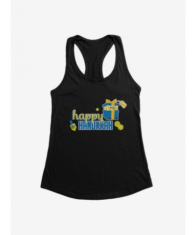 Cheap Sale SpongeBob SquarePants Happy Hanukkah Girls Tank $8.76 Tanks