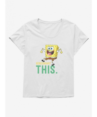 Absolute Discount SpongeBob SquarePants Screenshot This Girls T-Shirt Plus Size $11.48 T-Shirts