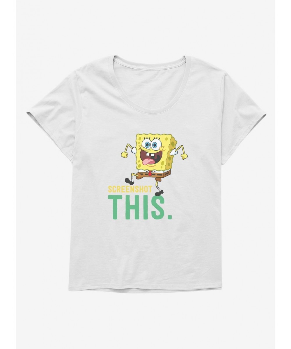 Absolute Discount SpongeBob SquarePants Screenshot This Girls T-Shirt Plus Size $11.48 T-Shirts