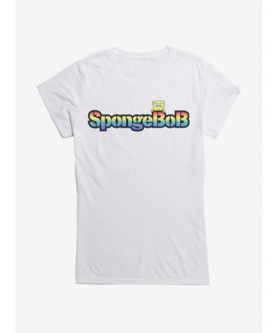 Value for Money Spongebob Squarepants Rainbow Logo Girls T-Shirt $9.16 T-Shirts