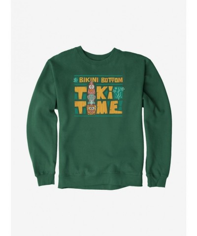 Hot Selling SpongeBob SquarePants Totem Pole Tiki Time Sweatshirt $12.10 Sweatshirts