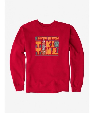 Hot Selling SpongeBob SquarePants Totem Pole Tiki Time Sweatshirt $12.10 Sweatshirts