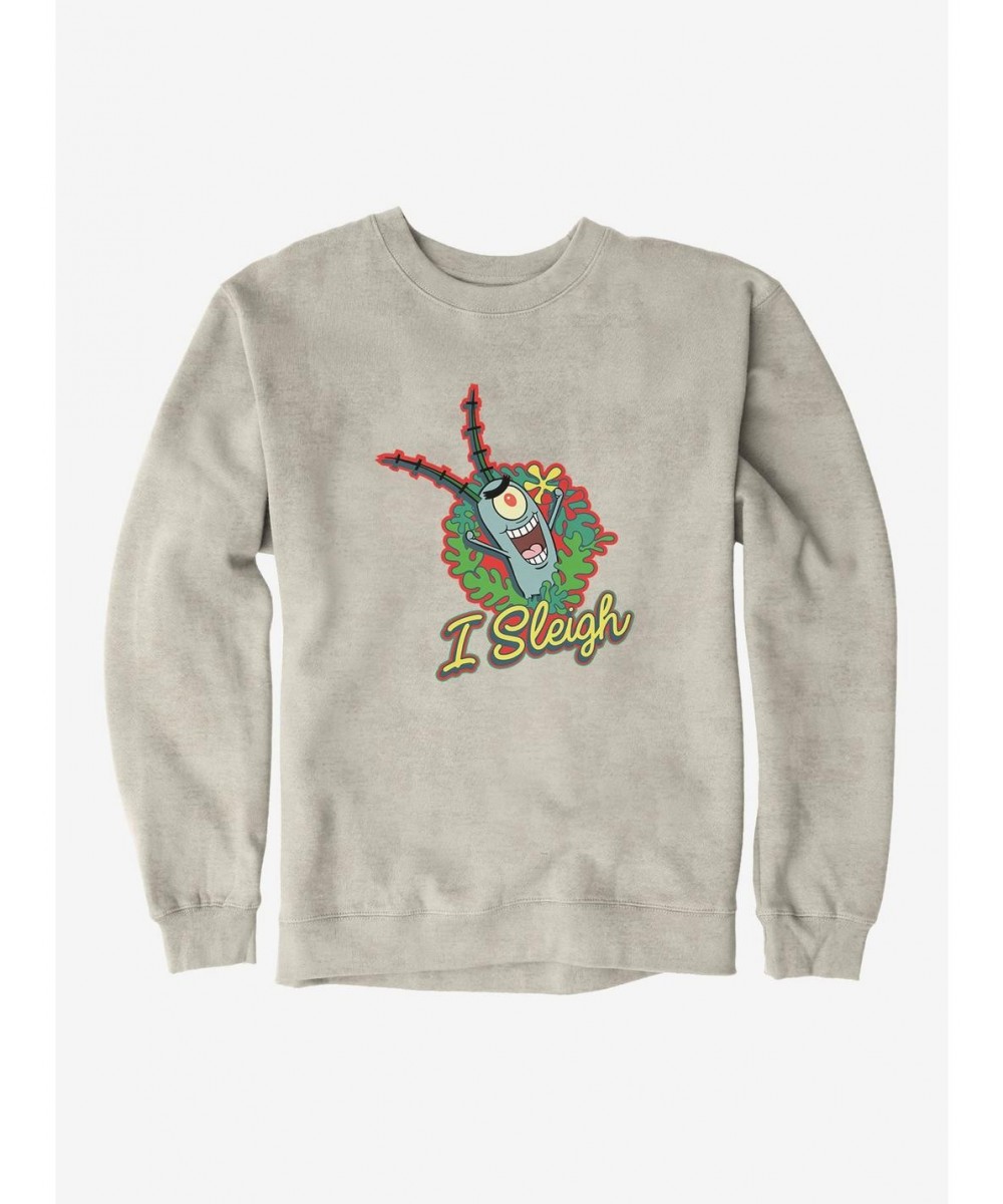 Hot Sale SpongeBob SquarePants I Sleigh Sweatshirt $10.04 Sweatshirts