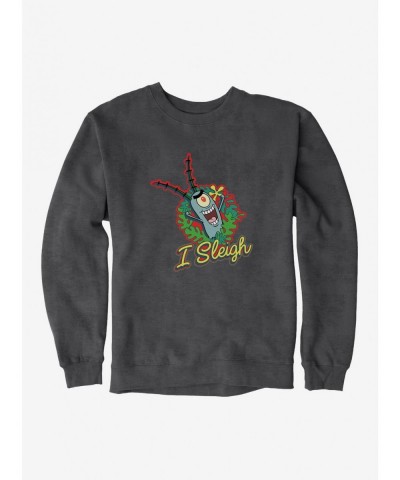 Hot Sale SpongeBob SquarePants I Sleigh Sweatshirt $10.04 Sweatshirts