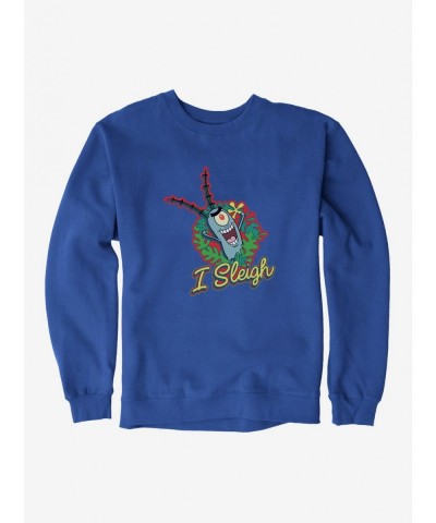 Hot Sale SpongeBob SquarePants I Sleigh Sweatshirt $10.04 Sweatshirts