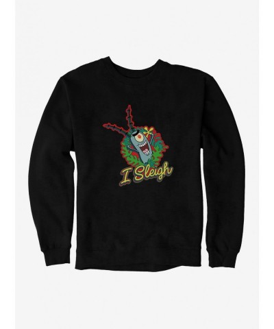 Hot Sale SpongeBob SquarePants I Sleigh Sweatshirt $10.04 Sweatshirts