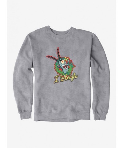 Hot Sale SpongeBob SquarePants I Sleigh Sweatshirt $10.04 Sweatshirts