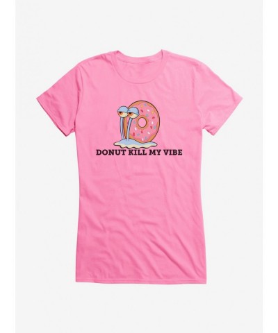 Low Price SpongeBob SquarePants Gary Donut Kill My Vibe Girls T-Shirt $8.96 T-Shirts