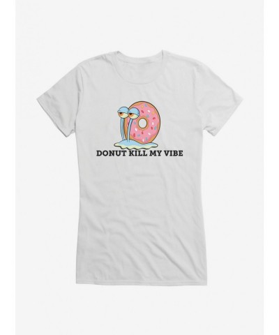 Low Price SpongeBob SquarePants Gary Donut Kill My Vibe Girls T-Shirt $8.96 T-Shirts