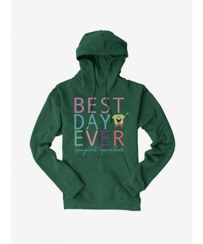 Cheap Sale SpongeBob SquarePants Best Day Ever Rainbow Hoodie $17.24 Hoodies