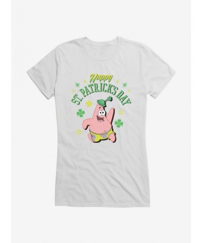 Flash Sale SpongeBob SquarePants Happy Saint Patrick's Day Hat Girls T-Shirt $9.36 T-Shirts