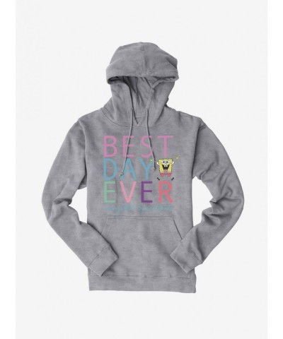 Cheap Sale SpongeBob SquarePants Best Day Ever Rainbow Hoodie $17.24 Hoodies