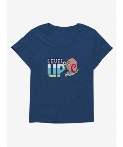 Sale Item SpongeBob SquarePants Level Up Gary Girls T-Shirt Plus Size $10.29 T-Shirts