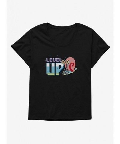 Sale Item SpongeBob SquarePants Level Up Gary Girls T-Shirt Plus Size $10.29 T-Shirts