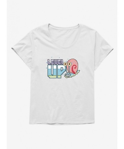 Sale Item SpongeBob SquarePants Level Up Gary Girls T-Shirt Plus Size $10.29 T-Shirts