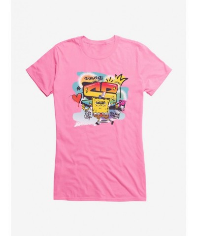 Absolute Discount SpongeBob SquarePants Hip Hop King Girls T-Shirt $9.76 T-Shirts