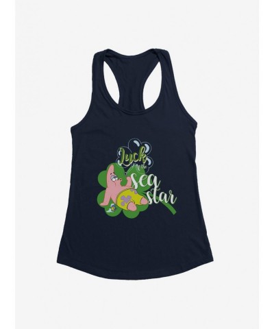 Pre-sale Discount SpongeBob SquarePants Luck Of The Sea Star Girls Tank $9.16 Tanks