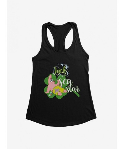 Pre-sale Discount SpongeBob SquarePants Luck Of The Sea Star Girls Tank $9.16 Tanks