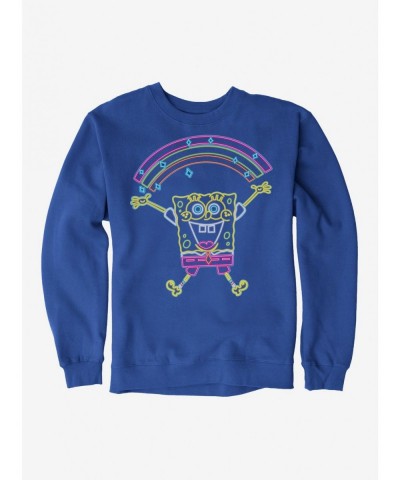 Value for Money SpongeBob SquarePants Neon Rainbow Sparkle Sweatshirt $10.63 Sweatshirts