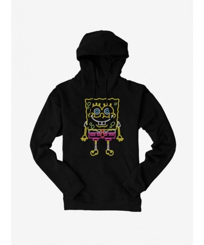 Big Sale SpongeBob SquarePants Neon Bob Hoodie $15.80 Hoodies