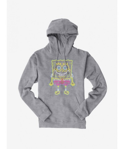 Big Sale SpongeBob SquarePants Neon Bob Hoodie $15.80 Hoodies