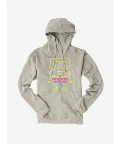 Big Sale SpongeBob SquarePants Neon Bob Hoodie $15.80 Hoodies