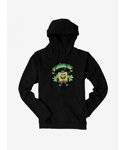 Trendy SpongeBob SquarePants Green Rainbow Hoodie $16.52 Hoodies