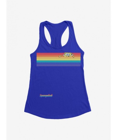 Discount SpongeBob SquarePants Rainbow Bar Girls Tank $7.37 Tanks