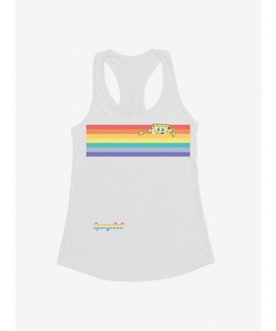 Discount SpongeBob SquarePants Rainbow Bar Girls Tank $7.37 Tanks