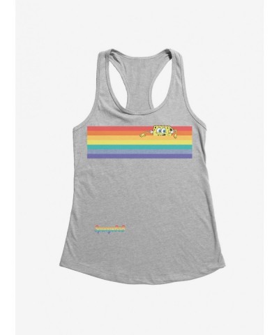 Discount SpongeBob SquarePants Rainbow Bar Girls Tank $7.37 Tanks