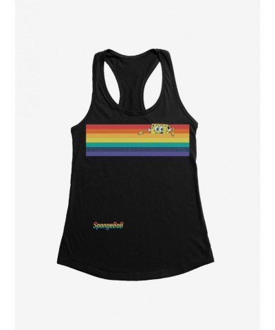 Discount SpongeBob SquarePants Rainbow Bar Girls Tank $7.37 Tanks