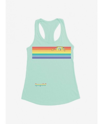 Discount SpongeBob SquarePants Rainbow Bar Girls Tank $7.37 Tanks