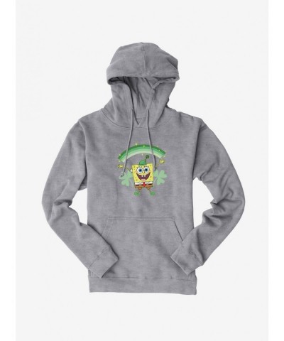 Trendy SpongeBob SquarePants Green Rainbow Hoodie $16.52 Hoodies