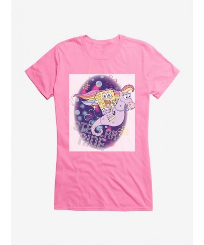 Value for Money SpongeBob SquarePants Stellar Ride Seahorse Girls T-Shirt $8.76 T-Shirts