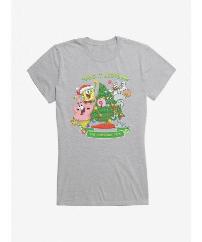 Special SpongeBob SquarePants Around The Christmas Tree Girls T-Shirt $9.76 T-Shirts