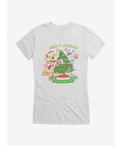 Special SpongeBob SquarePants Around The Christmas Tree Girls T-Shirt $9.76 T-Shirts