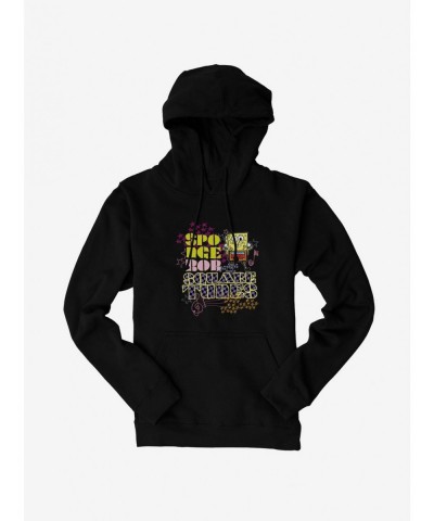 Big Sale SpongeBob SquarePants Script SpongeBob SquareTunes Black Hoodie $13.65 Hoodies