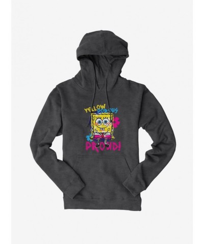 Cheap Sale SpongeBob SquarePants Yellow, Porous And Proud Hoodie $15.80 Hoodies