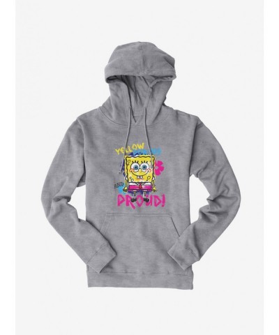 Cheap Sale SpongeBob SquarePants Yellow, Porous And Proud Hoodie $15.80 Hoodies