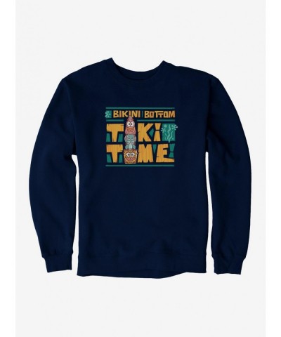 Premium SpongeBob SquarePants Totem Pole Tiki Time Sweatshirt $11.22 Sweatshirts