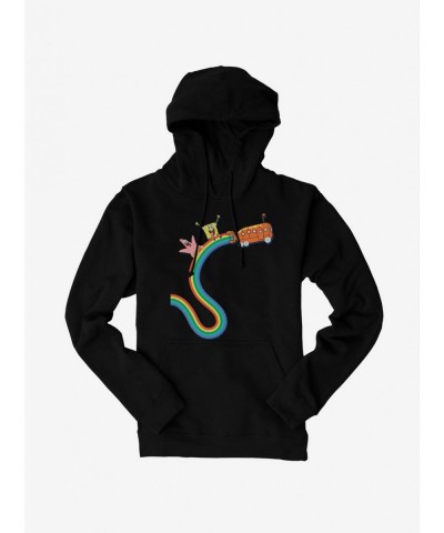 Unique SpongeBob SquarePants Rainbow Bus Hoodie $13.29 Hoodies