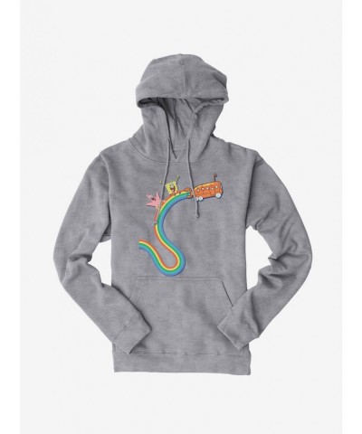 Unique SpongeBob SquarePants Rainbow Bus Hoodie $13.29 Hoodies