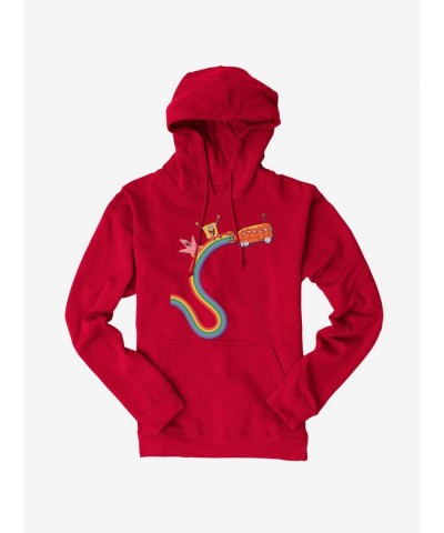 Unique SpongeBob SquarePants Rainbow Bus Hoodie $13.29 Hoodies