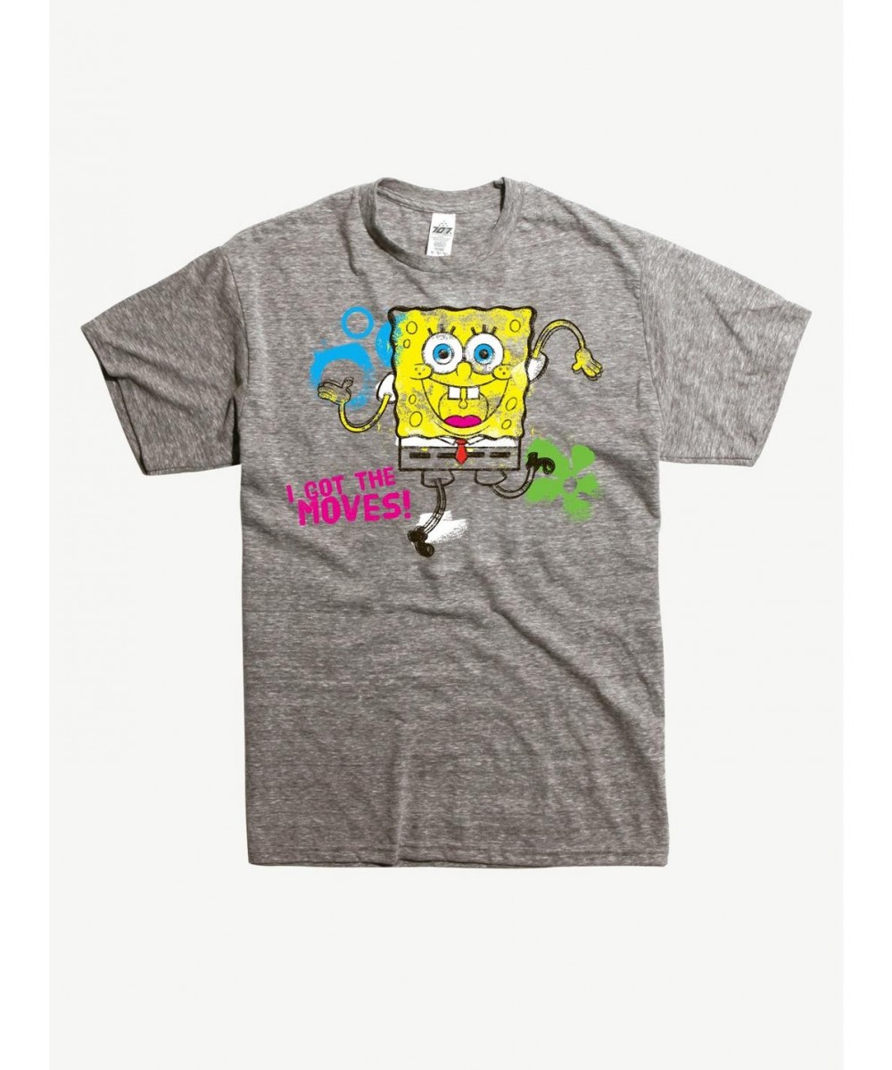 Exclusive Price SpongeBob SquarePants Got The Moves Dance T-Shirt $8.03 T-Shirts