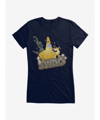 Limited Time Special SpongeBob SquarePants Patrick Gold Swag Girls T-Shirt $8.57 T-Shirts